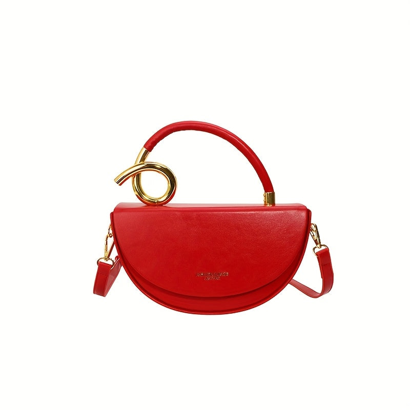 Women'S Handbag - Elegant Everyday Purse with Golden-Tone Hardware.