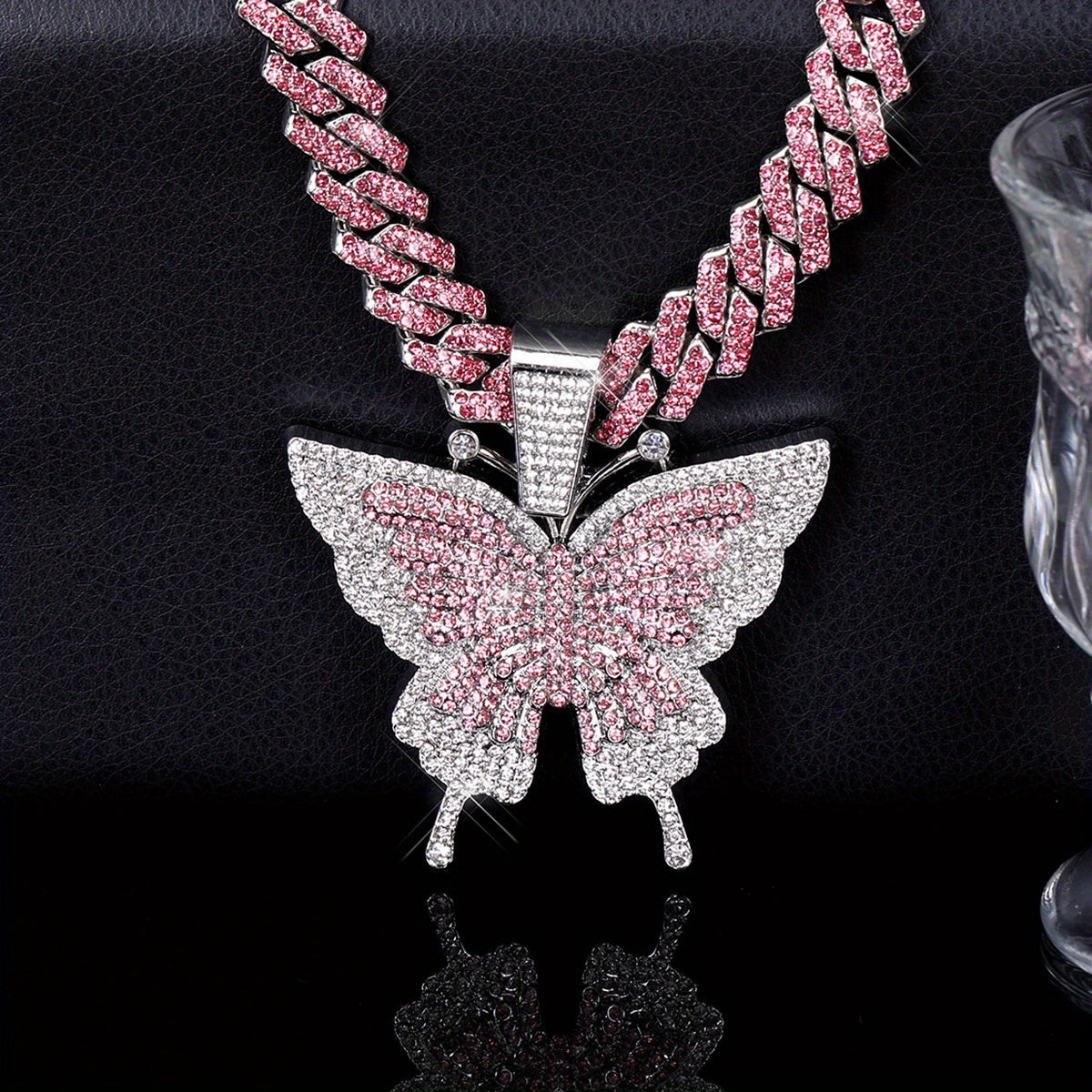 Colorful Butterfly Pendant Necklace