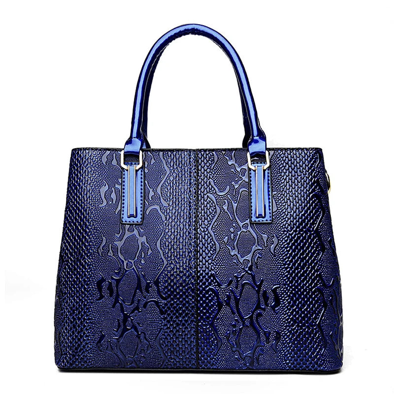 Luxury New Large Capacity Women Bag PU Leather Ladies Handbags and Purse Fashion Shiny Girls Shoulder Messenger Bag Female Tote
