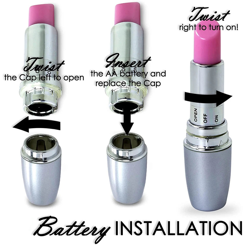 Mini Lipstick Vibrator Speed Adjustable Privacy Bullet Clitoris Stimulator Massage For Women