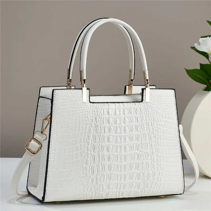 Fashion Embossed Women's Handbag Large Capacity Versatile Style