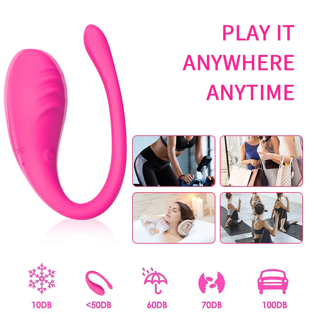 APP Controlled Vaginal Vibrator G Spot 9 Speed Anal Vibrating Egg Massager Wearable Stimulator Adult Sex Toy for Women Couples