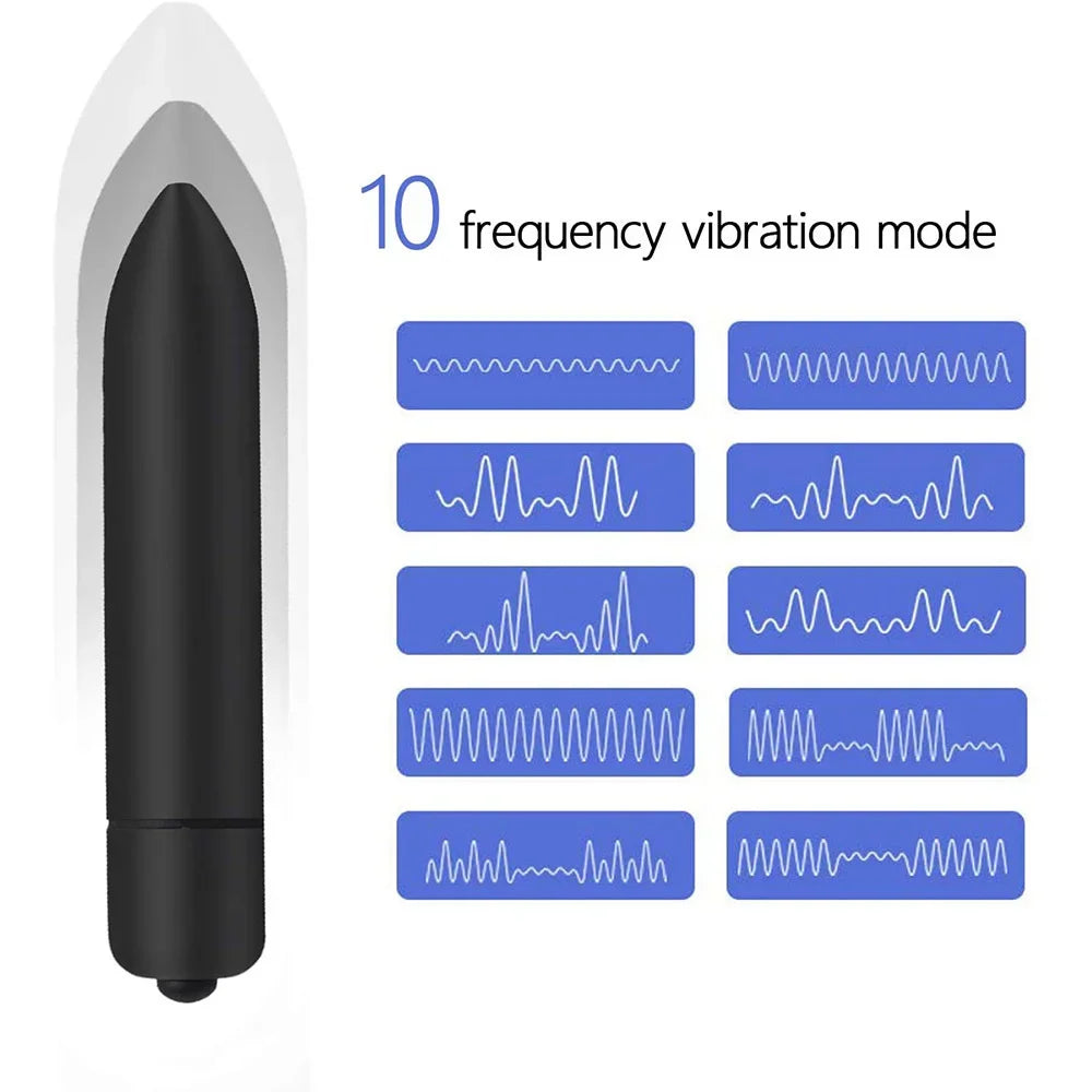 10 Speed Mini Bullet Vibrator For Women Waterproof Clitoris Stimulator Dildo Vibrator Vagina Sex Toys