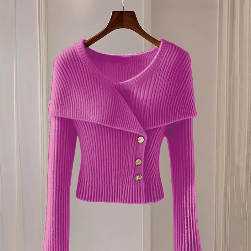 Women's V-Neck Cardigan Sweaters Jacket