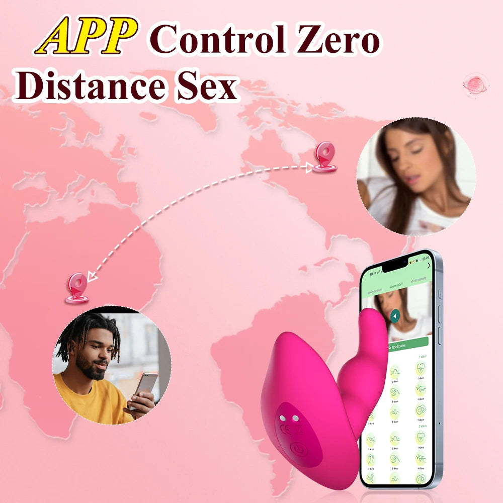 APP Wireless Control Vibrator Dildo Vibrator for Women G Spot Clitoris Stimulator Panties
