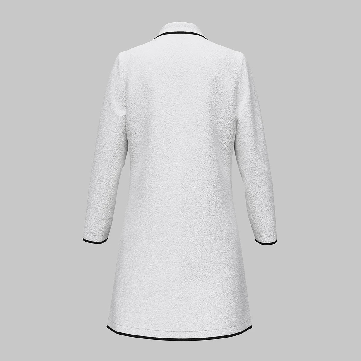 Women's Coat Elegant Contrast Color Single Breasted Long Sleeve Lapel Casual Coat