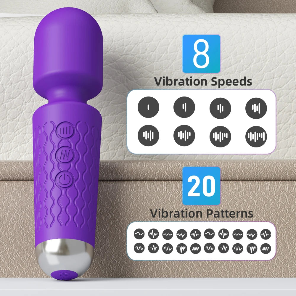 20 Speeds Powerful AV Vibrator Magic Wand Clitoris Stimulator Sex Toys for Women G spot Massager Adult Female