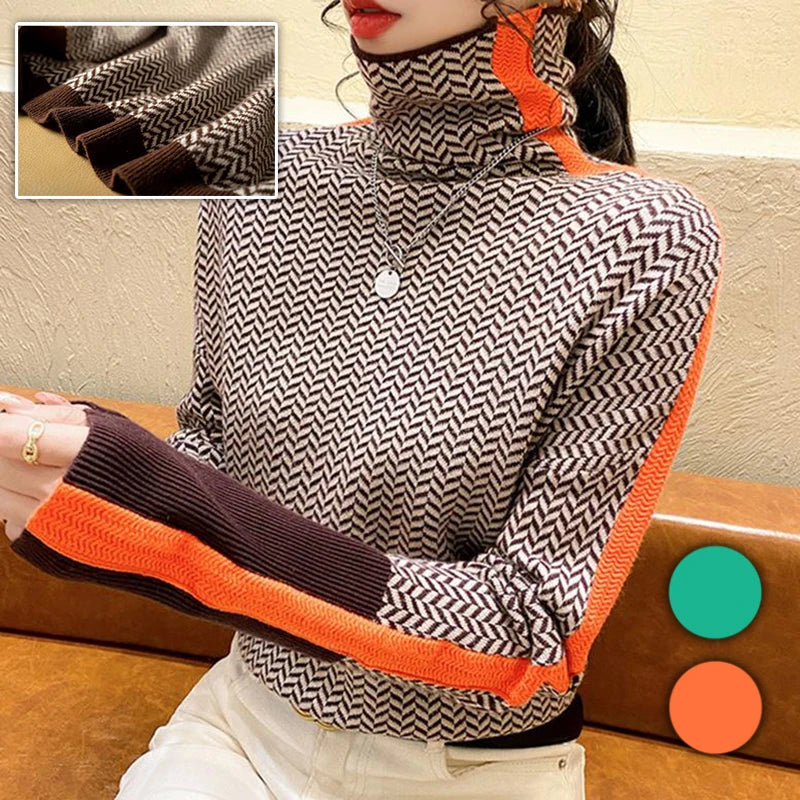 C.New S Women Sweater Knitted Turtleneck New Warm Stylish Sweaters Ladies Girl Slim Women Sweaters Pullovers Female Sweater