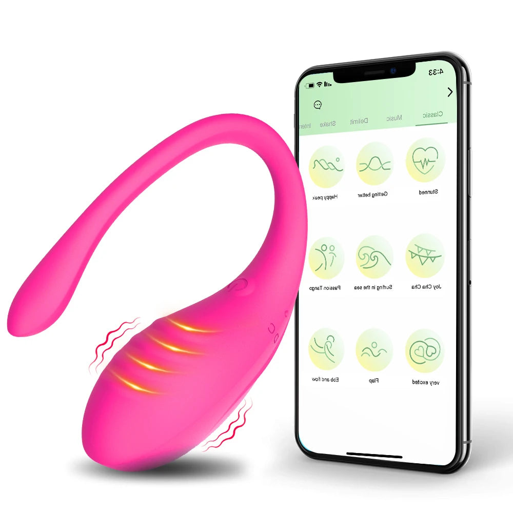 APP Controlled Vaginal Vibrator G Spot 9 Speed Anal Vibrating Egg Massager Wearable Stimulator Adult Sex Toy for Women Couples