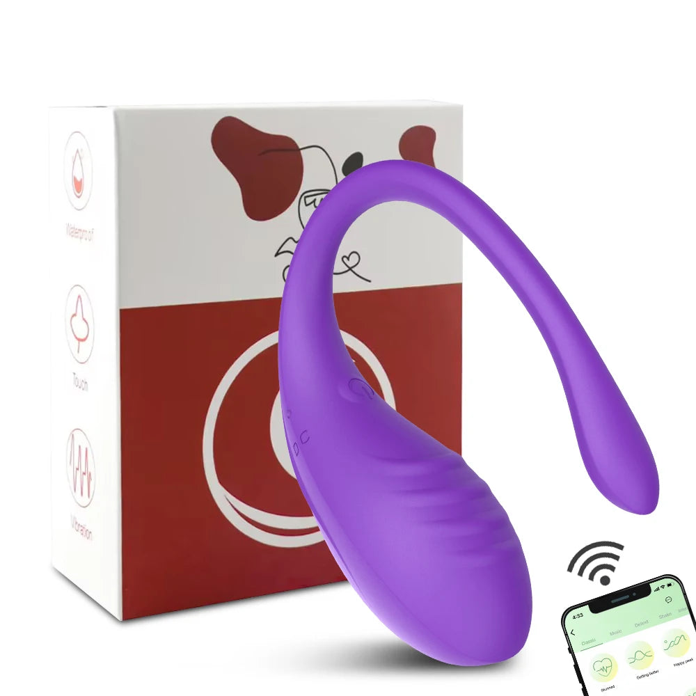 APP Controlled Vaginal Vibrator G Spot 9 Speed Anal Vibrating Egg Massager Wearable Stimulator Adult Sex Toy for Women Couples