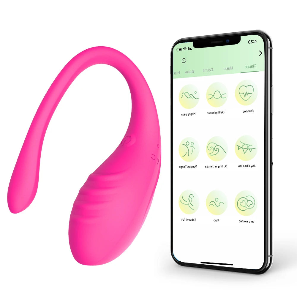 APP Controlled Vaginal Vibrator G Spot 9 Speed Anal Vibrating Egg Massager Wearable Stimulator Adult Sex Toy for Women Couples