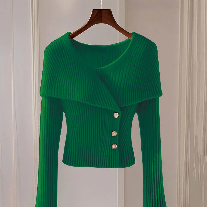 Women's V-Neck Cardigan Sweaters Jacket