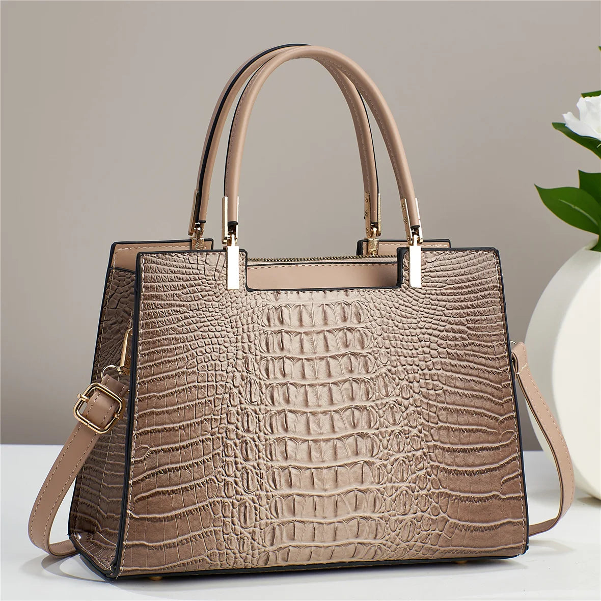 Fashion Embossed Women's Handbag Large Capacity Versatile Style