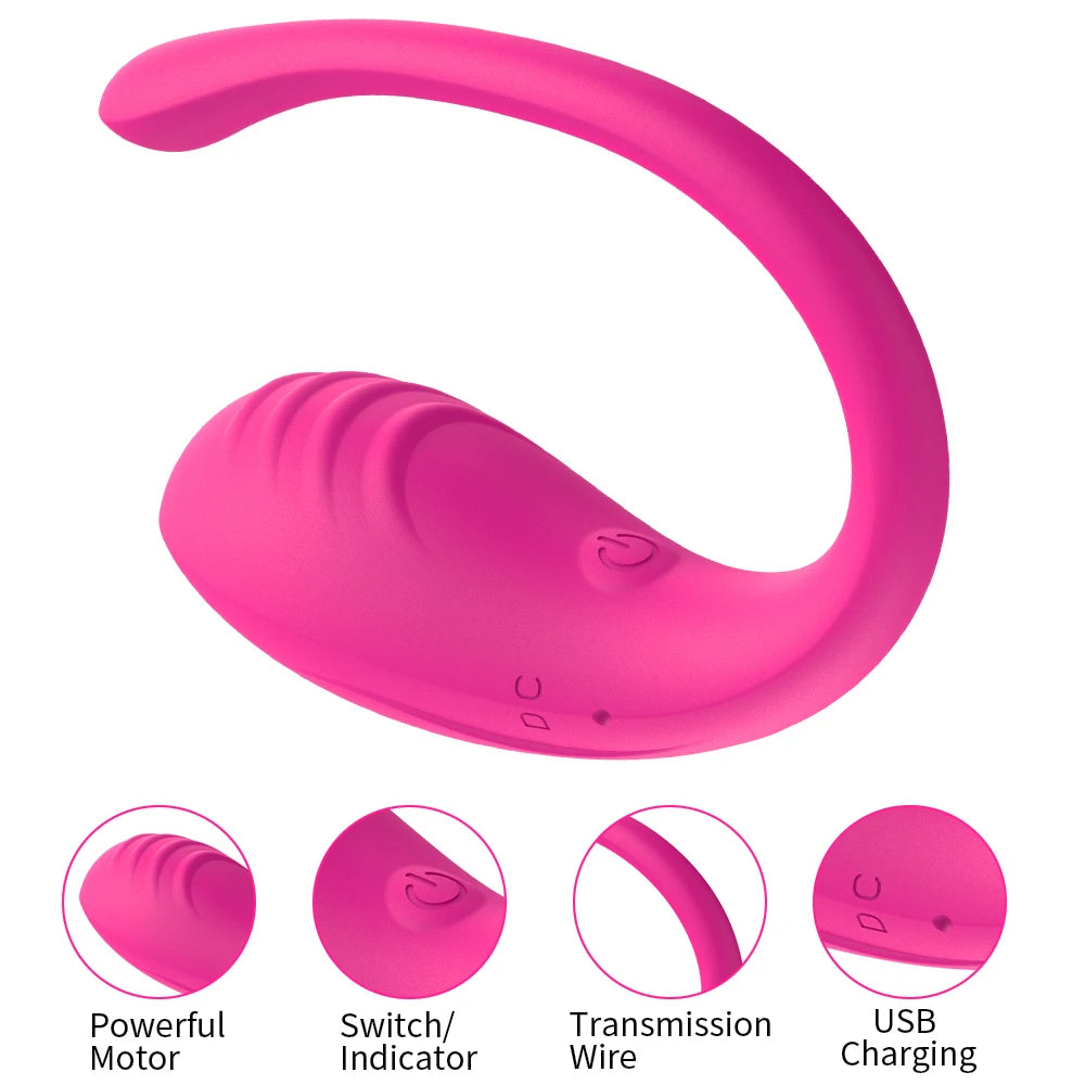 APP Controlled Vaginal Vibrator G Spot 9 Speed Anal Vibrating Egg Massager Wearable Stimulator Adult Sex Toy for Women Couples