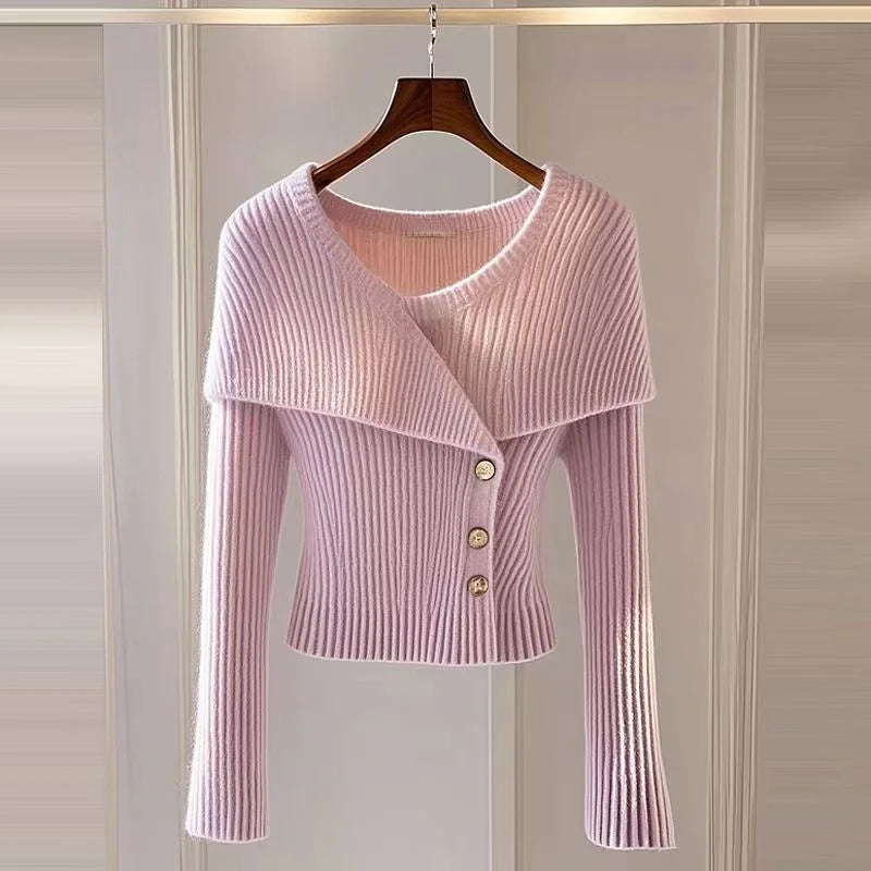 Women's V-Neck Cardigan Sweaters Jacket