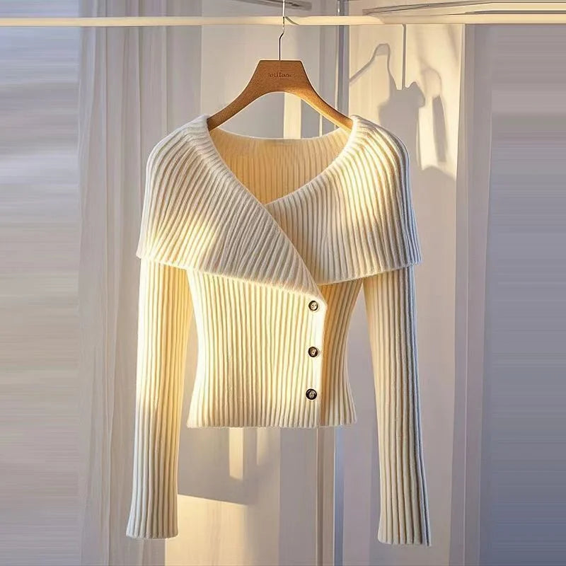 Women's V-Neck Cardigan Sweaters Jacket