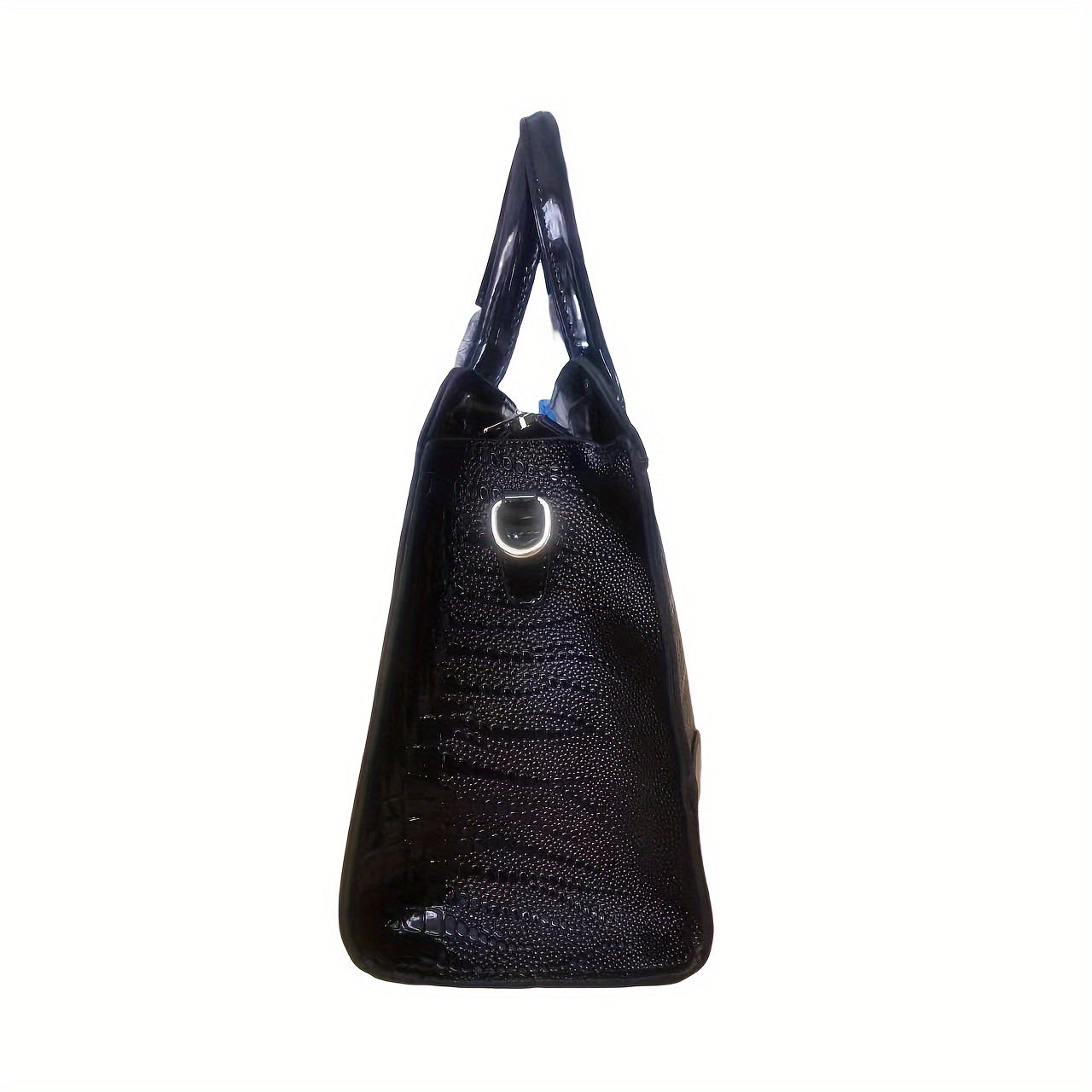 Elegant Crocodile Pattern Women's Tote Bag, Crossbody Bag Large Capacity, Versatile With PU Leather