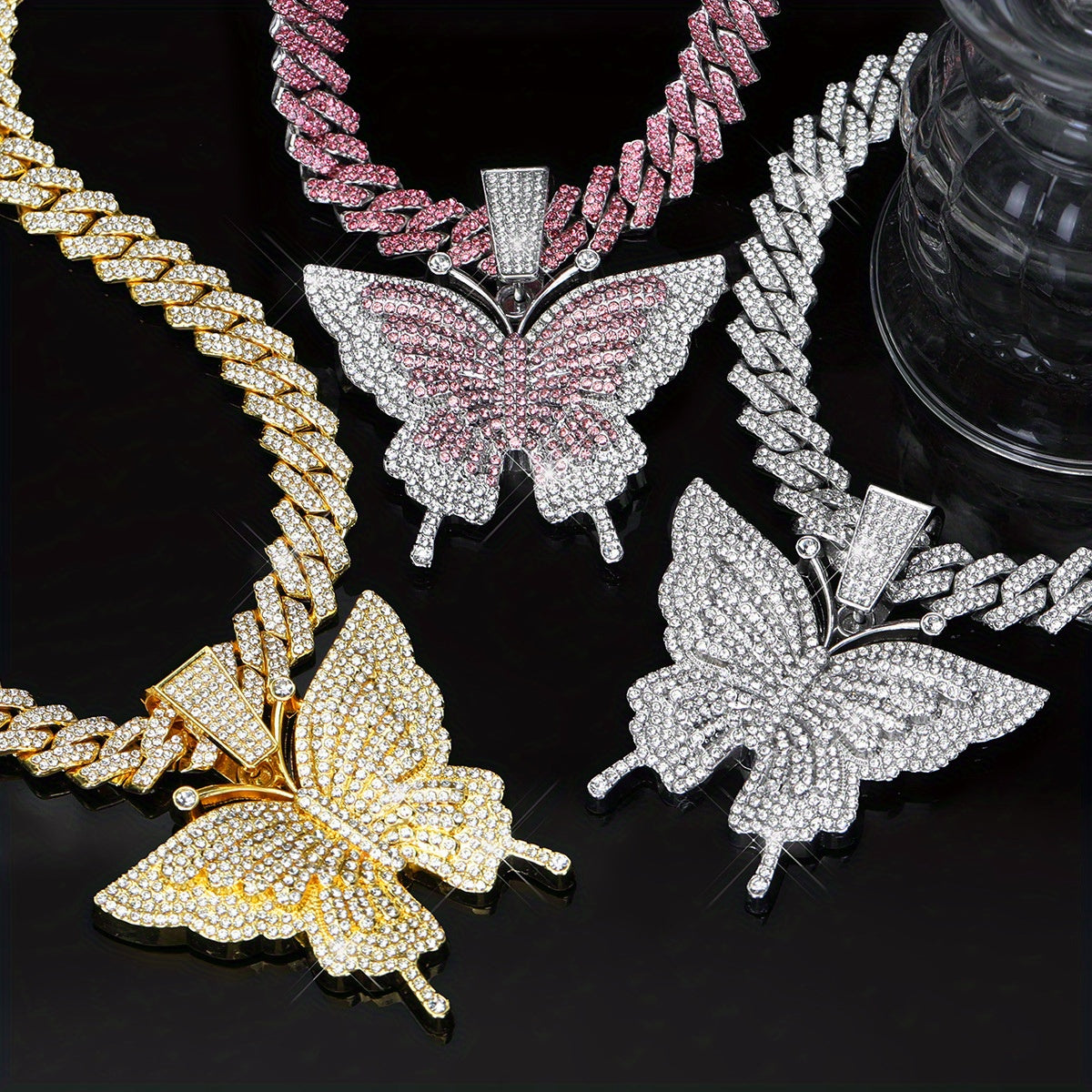Colorful Butterfly Pendant Necklace