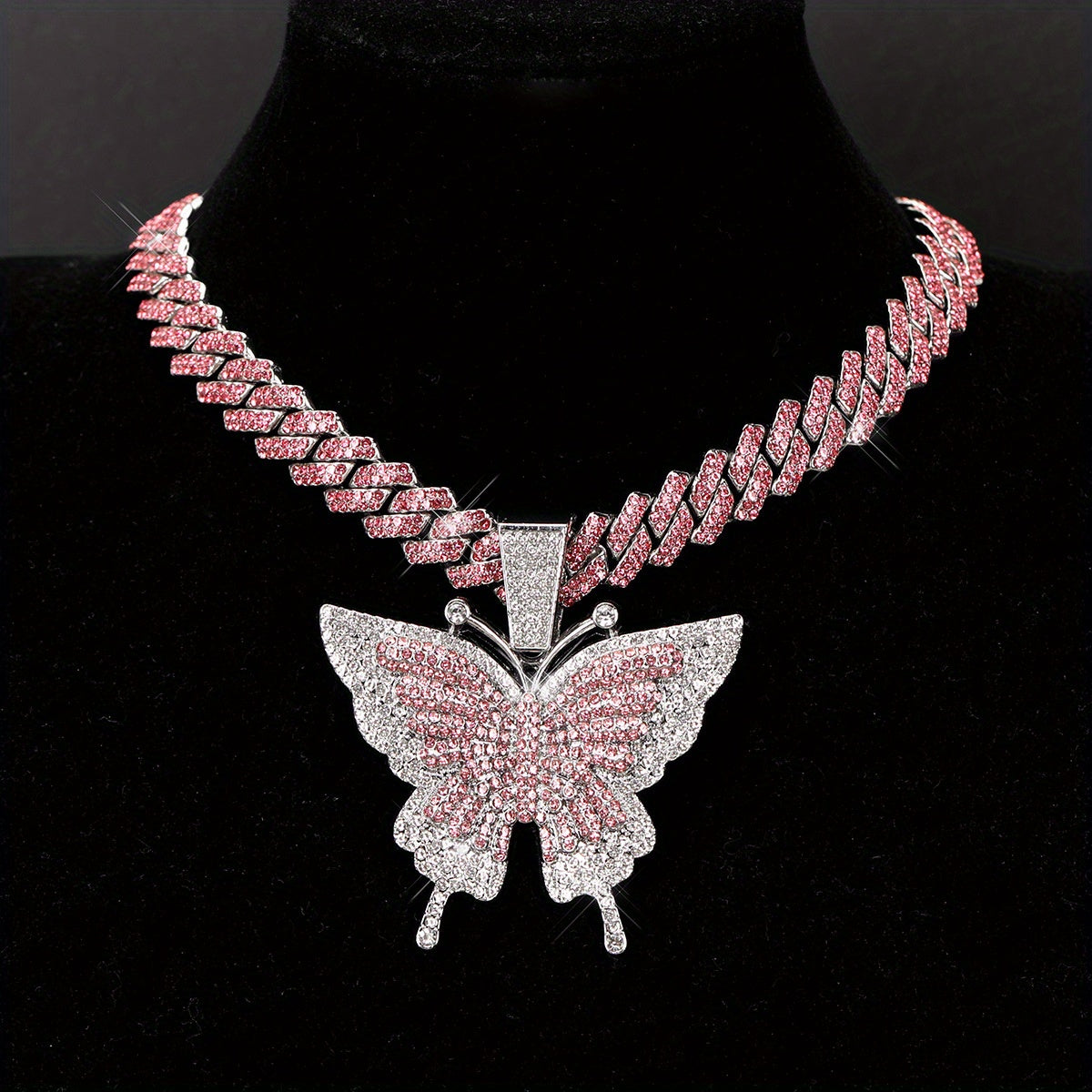 Colorful Butterfly Pendant Necklace