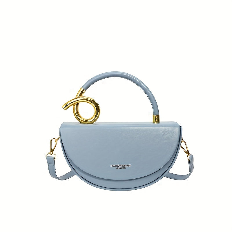 Women'S Handbag - Elegant Everyday Purse with Golden-Tone Hardware.