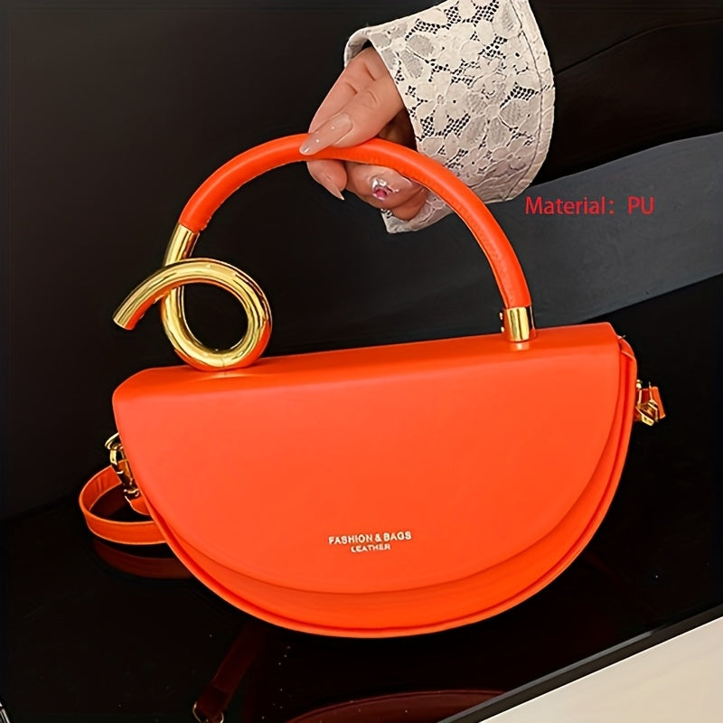 Women'S Handbag - Elegant Everyday Purse with Golden-Tone Hardware.