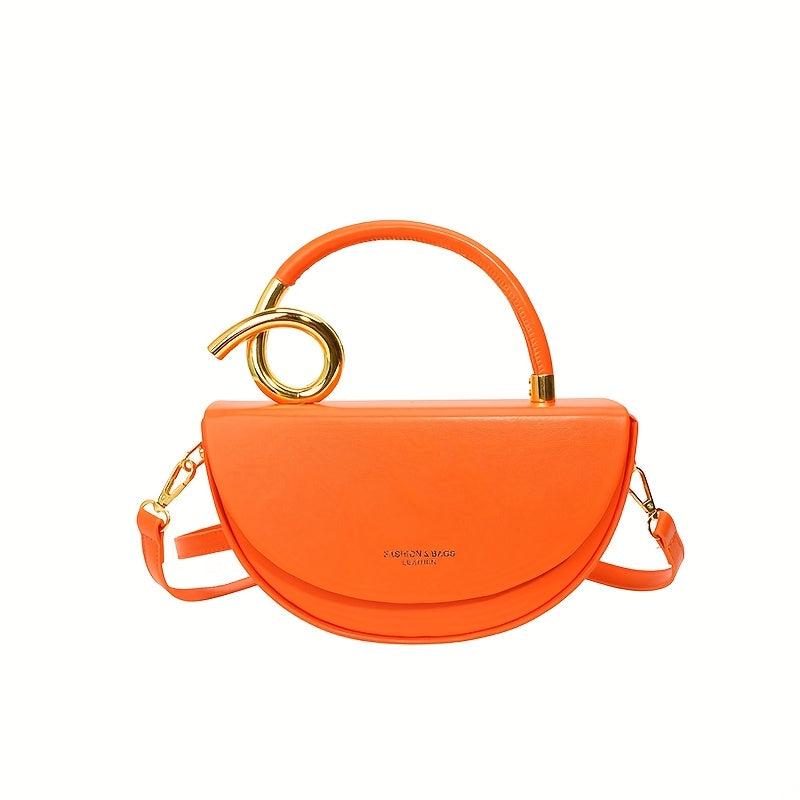 Women'S Handbag - Elegant Everyday Purse with Golden-Tone Hardware.