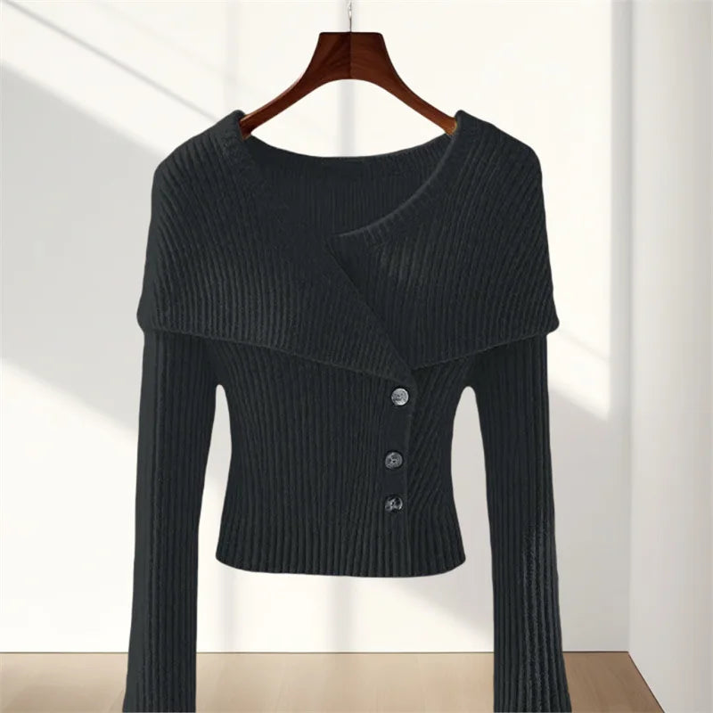 Women's V-Neck Cardigan Sweaters Jacket