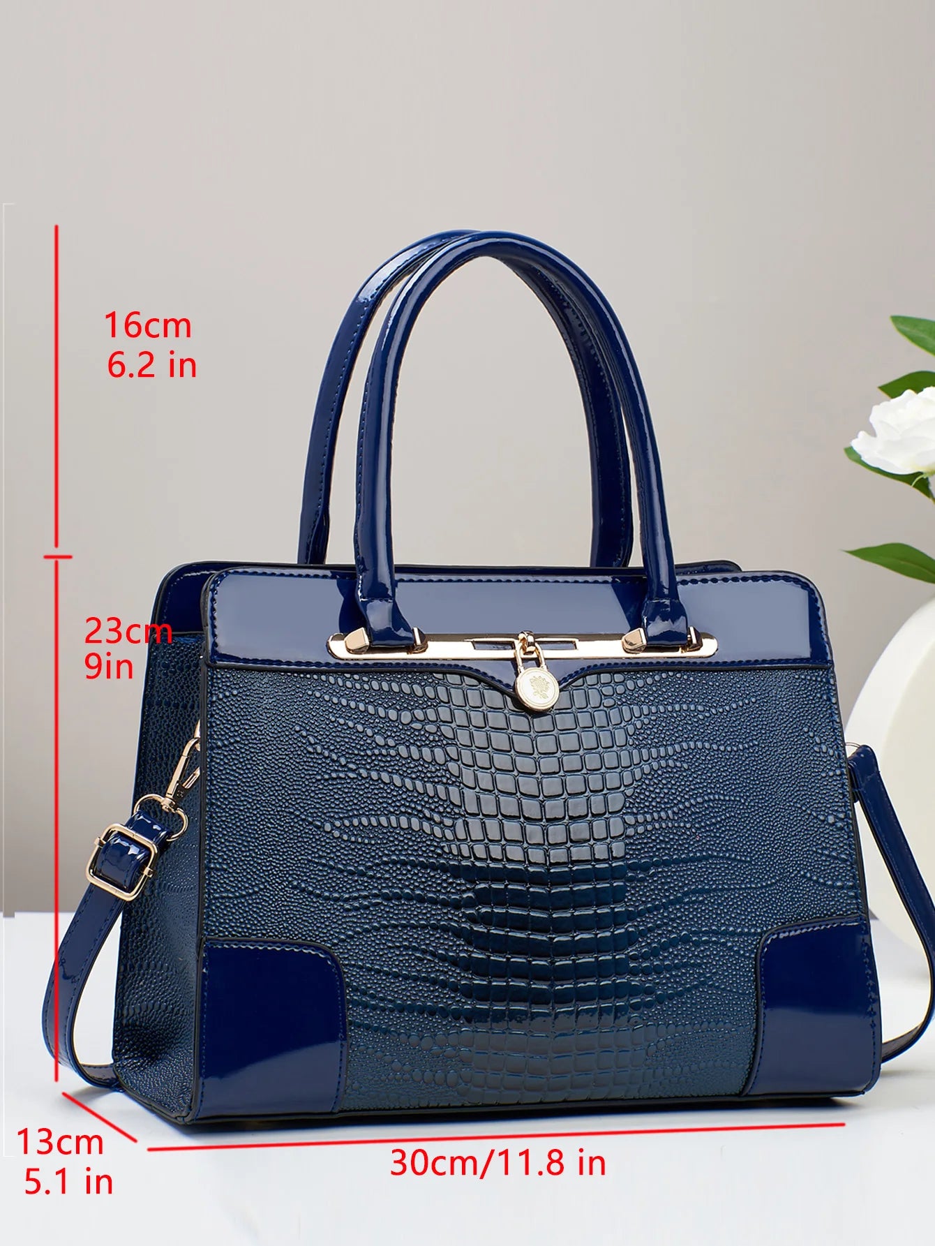 Crocodile Pattern Handbag