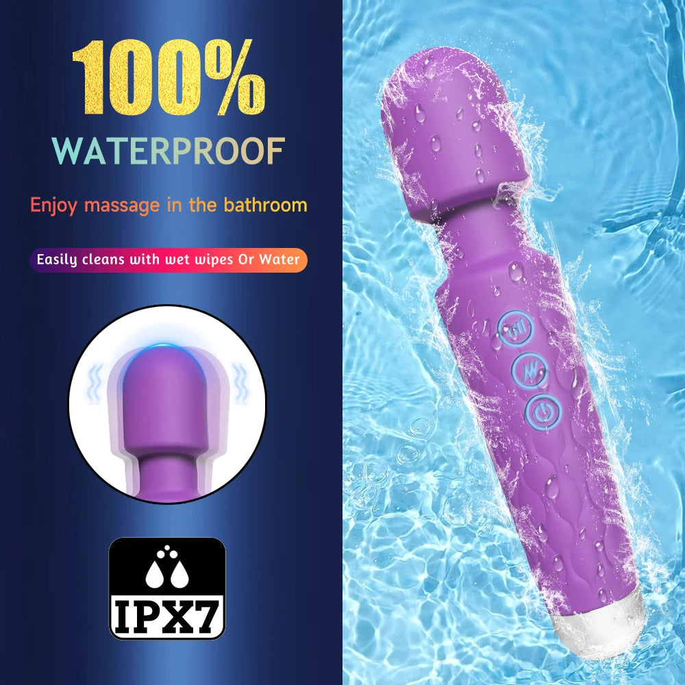 Vibrating Magic Wand Clitoris Stimulator Sex Toys  G Spot Massager