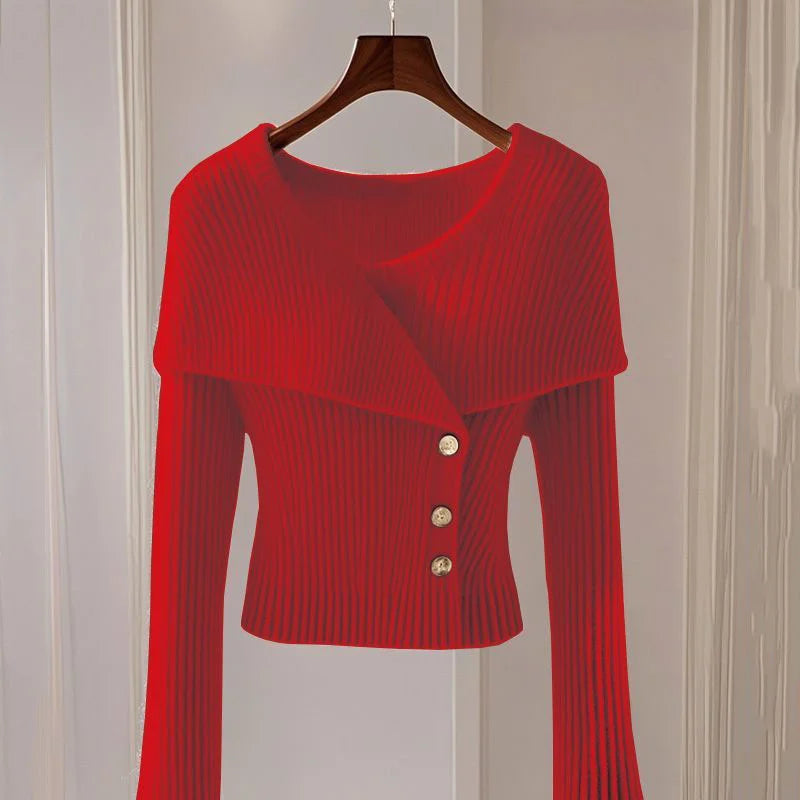 Women's V-Neck Cardigan Sweaters Jacket