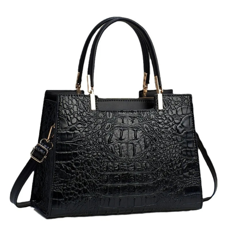 Fashion Embossed Women's Handbag Large Capacity Versatile Style
