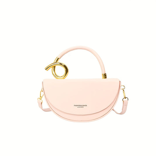 Women'S Handbag - Elegant Everyday Purse with Golden-Tone Hardware.