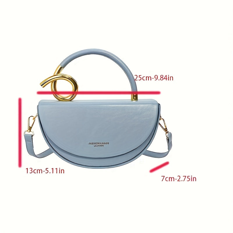 Women'S Handbag - Elegant Everyday Purse with Golden-Tone Hardware.